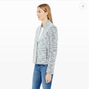 Club Monaco Boucle white black grey jacket size XS